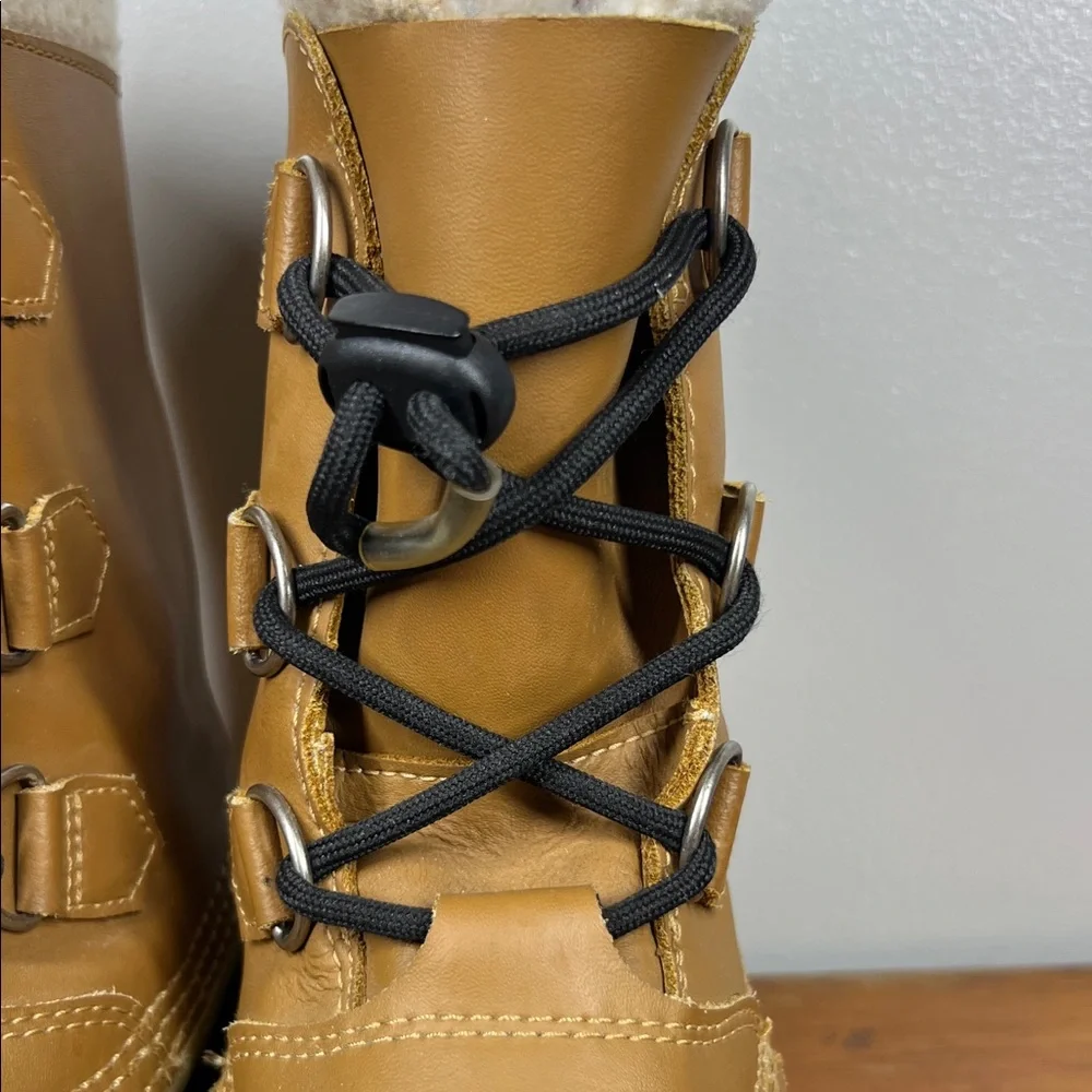 Sorel Kids Waterproof Tan and Black Winter Boots